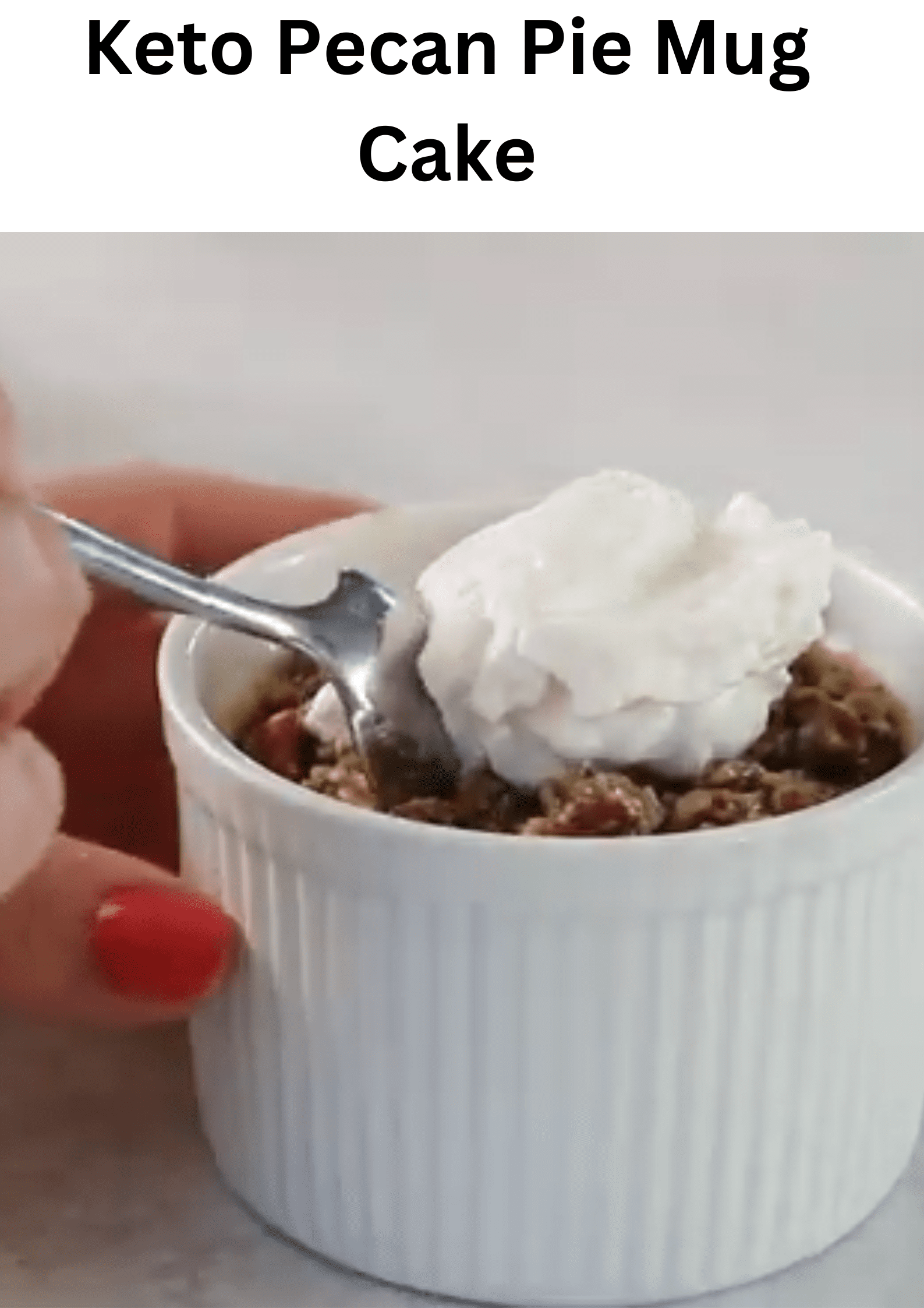 Keto Pecan Pie Mug Cake