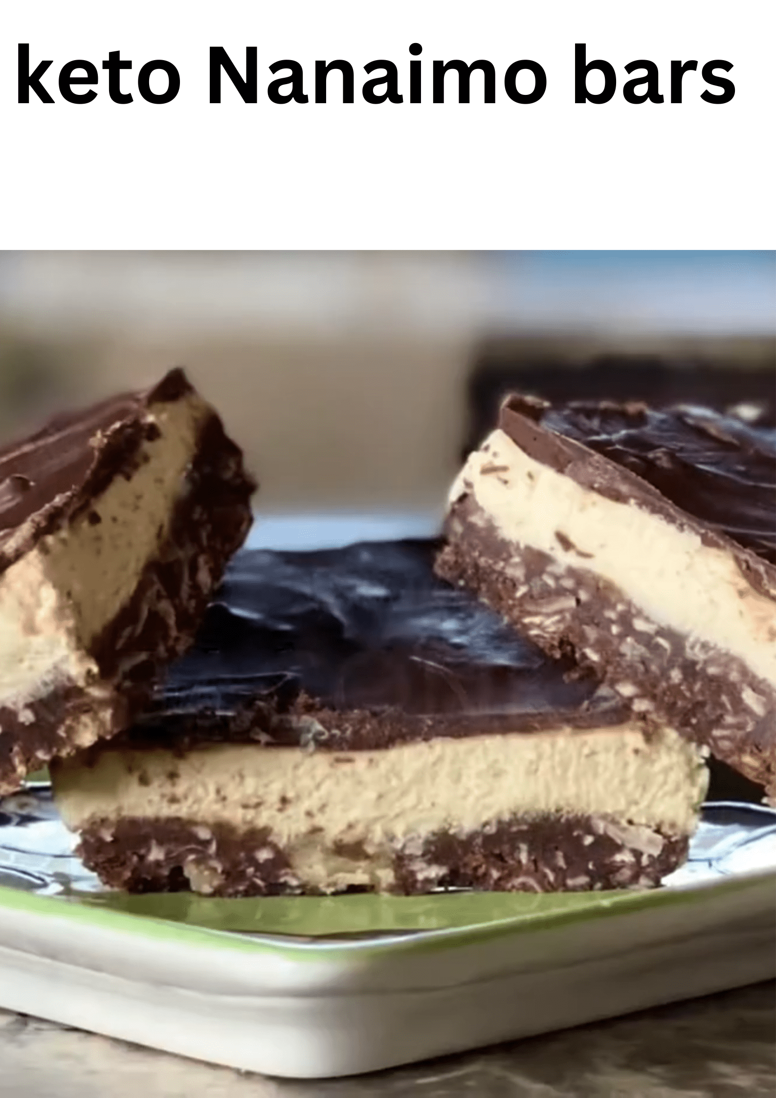 keto Nanaimo bars