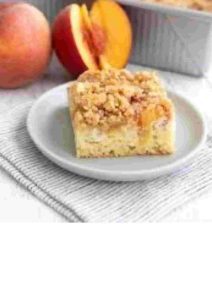 KETO PEACH COFFEE CAKE