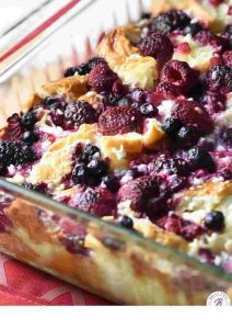 Keto Berry Bread Pudding