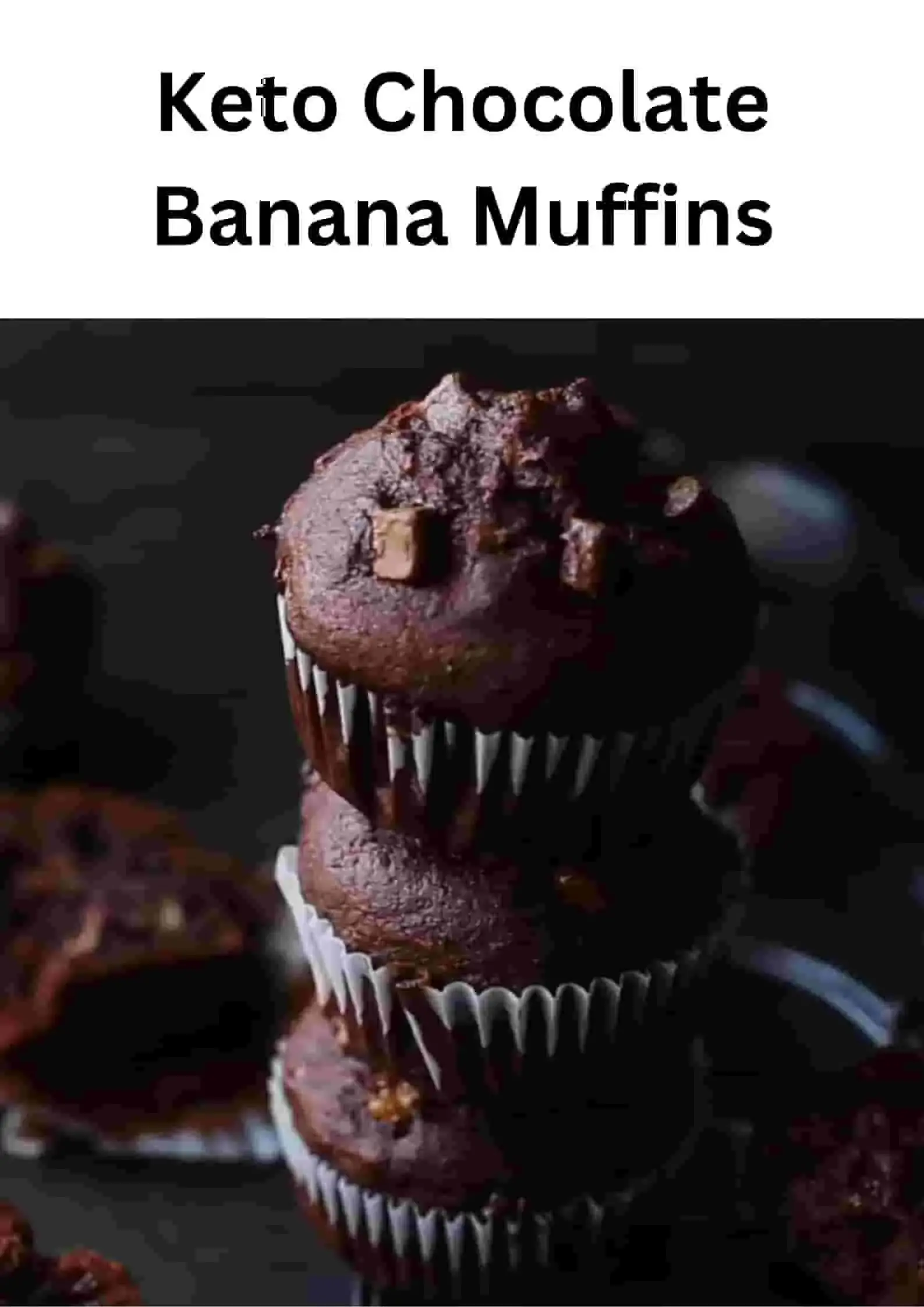 Keto Chocolate Banana Muffins