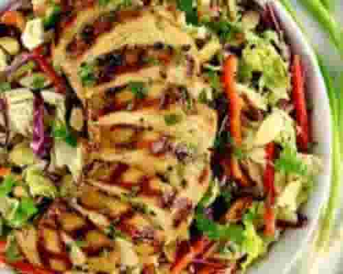 Keto Grilled Chicken and Veggies Salad