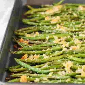 Keto Oven Roasted Green Beans