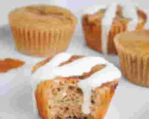 Keto Cinnamon Roll Protein Muffins