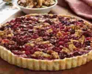 Keto Cranberry Walnut Tart