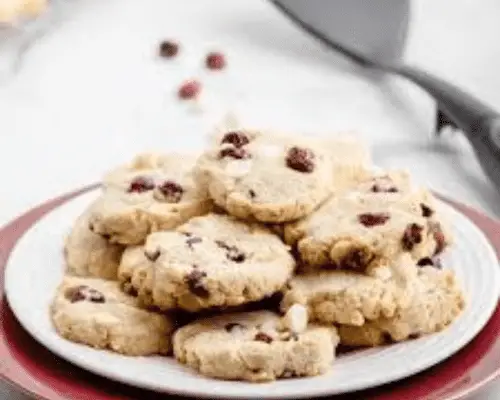 Keto White Chocolate Cranberry Cookies