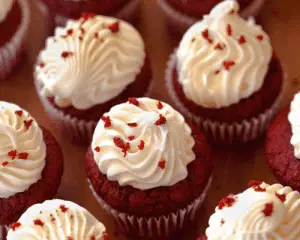 Keto Red Velvet Cheesecake Cupcakes