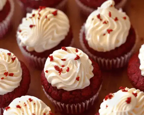 Keto Red Velvet Cheesecake Cupcakes